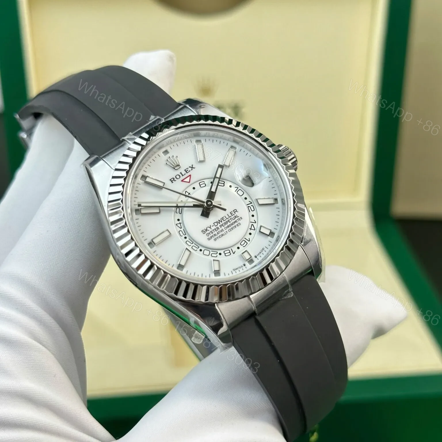 View 4 of Superclone Rolex Sky-Dweller Intense white Dial 336239