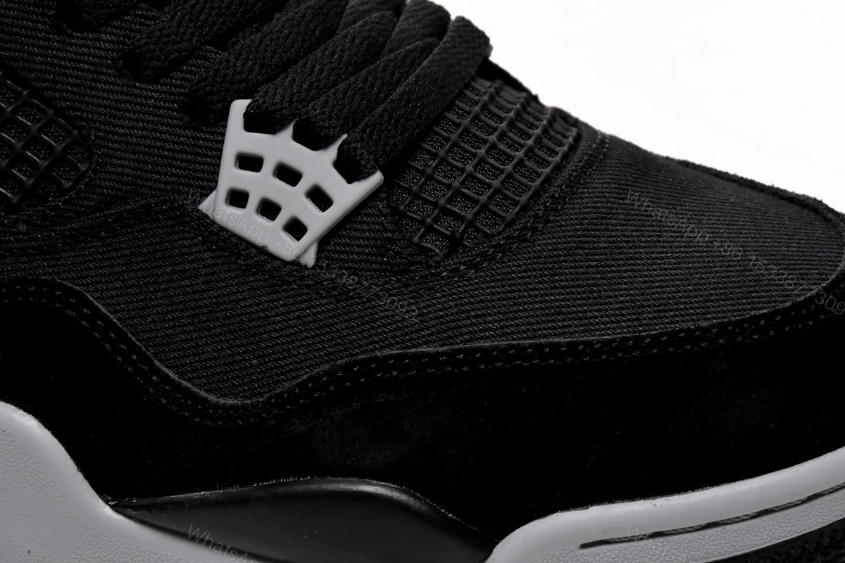 View 8 of Air Jordan 4 Retro Black Canvas DH7138-006(Top quality )