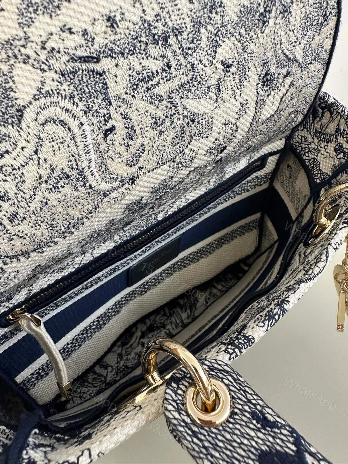 View 5 of CHRISTIAN DIOR BAG Lady D-lite Bag Blue