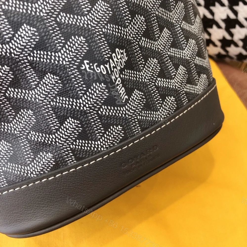 View 6 of 高仿Goyard*PEFLOT5抽繩水桶包灰色免檢版