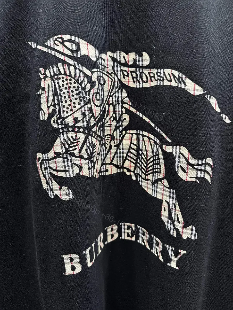 View 2 of Black Cotton Graphic Tee: Heritage-Inspired Horse Print, Unisex Styling