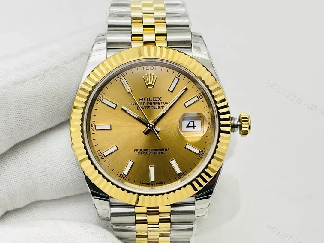 Fake Rolex Datejust Yellow Gold Best Jubilee Bracelet 41MM 126333-0010 — view 1