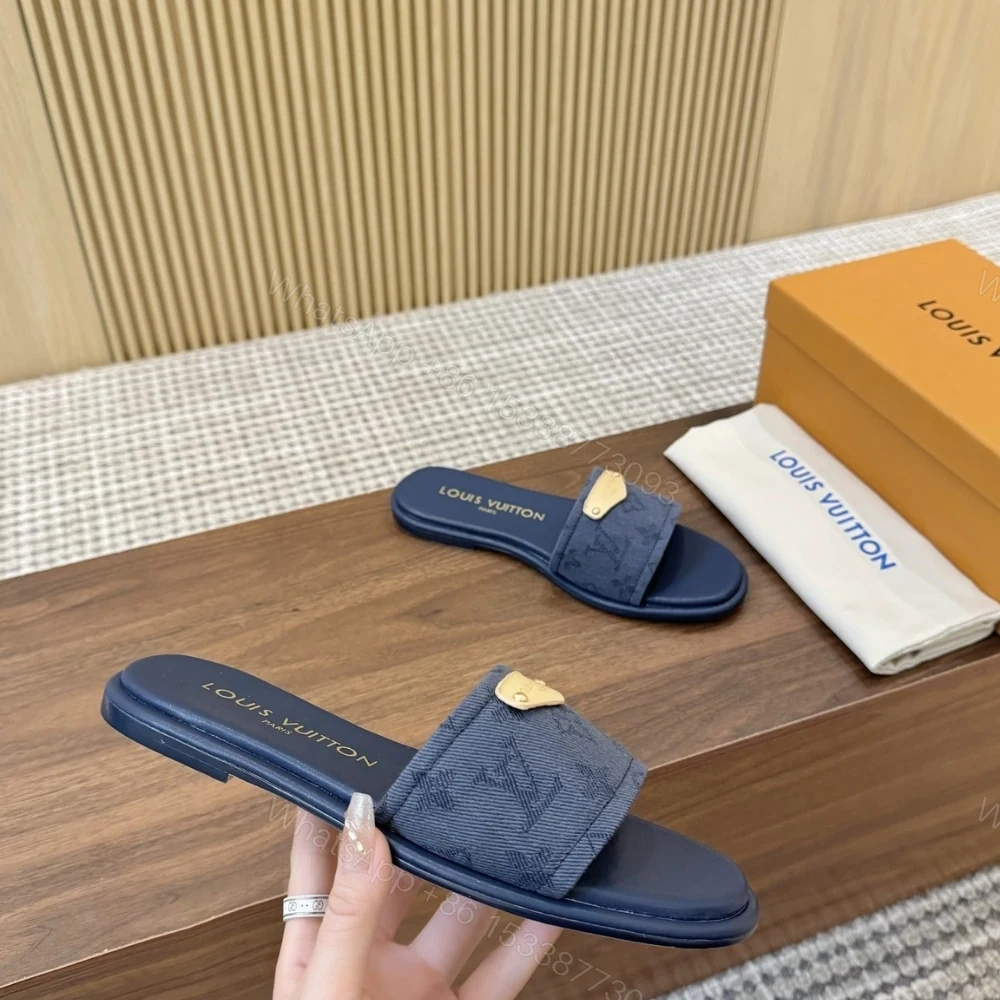 View 2 of LOUIS VUITTON LILY FLAT MULE BLUE 1AGX78