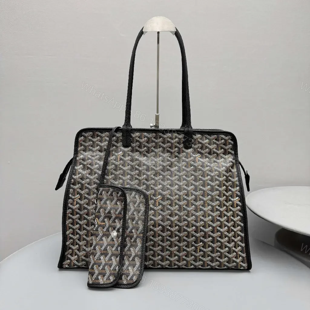View 10 of Patterned Luxury Tote Set: Timeless Monogram Carry