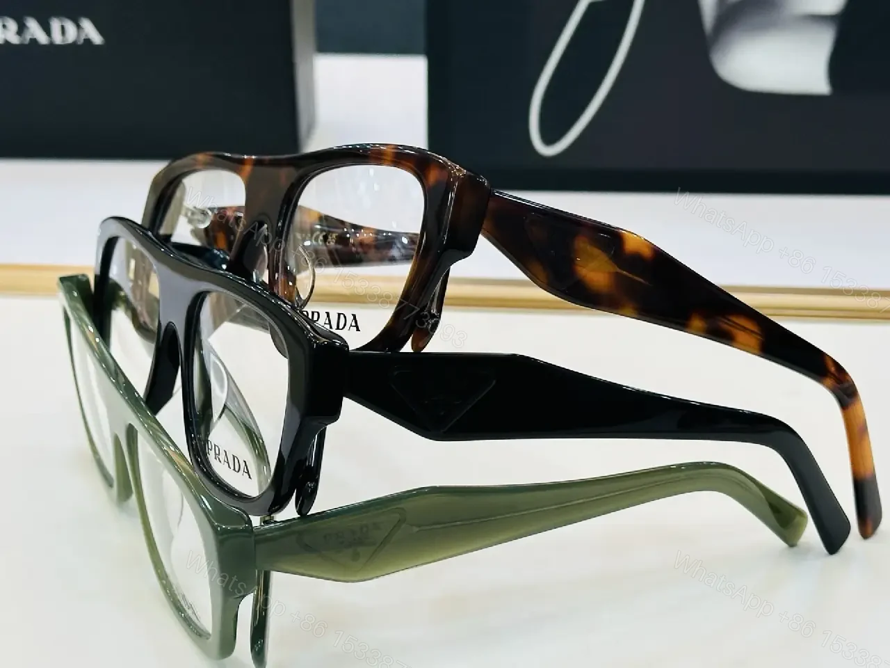 View 8 of Bold Black Acetate Glasses: Modern Luxe Eyewear