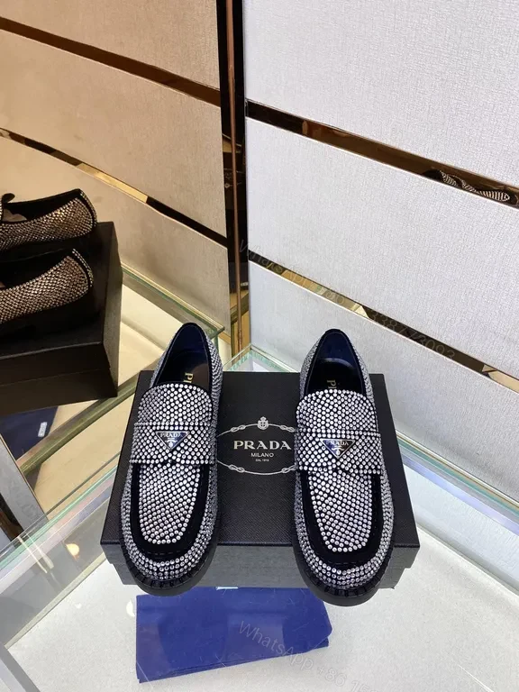 View 6 of Crystal-Embellished Slip-On: Luxe Nappa Leather Loafer