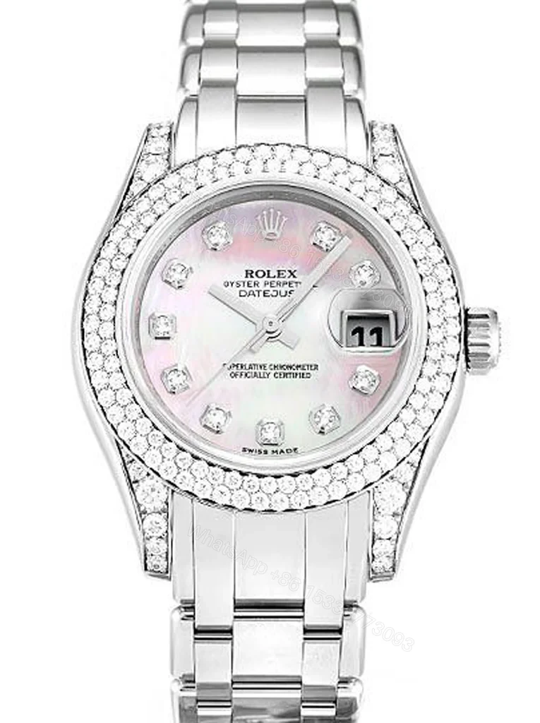 Replica Rolex Pearlmaster Mother of Pearl – Pink Dial 80359 — view 1