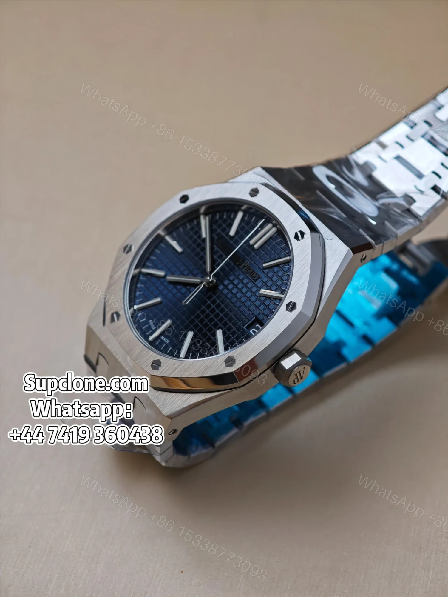 View 4 of Audemars Piguet Super Clone 1:1 Royal Oak 15510 Blue Dial 41MM