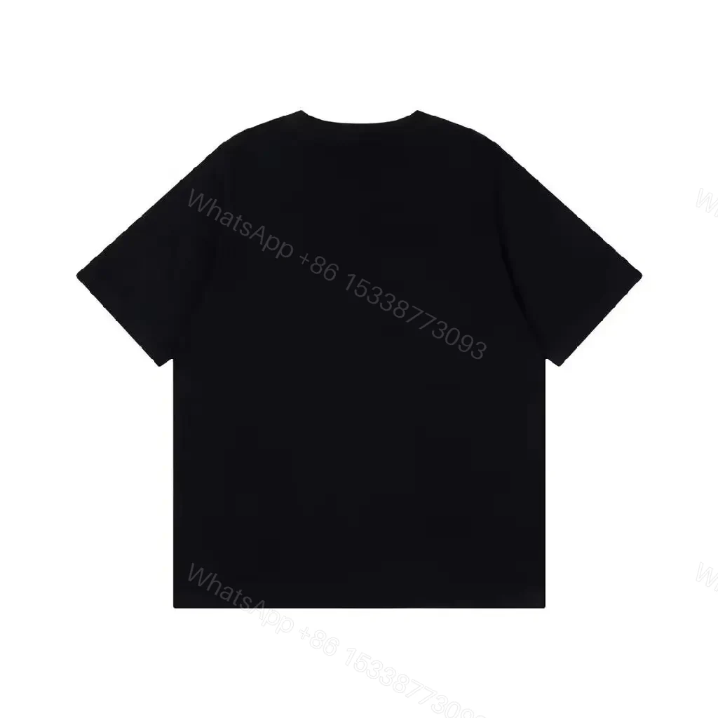 View 6 of Bold Black Cotton Tee, Textured Dior Logo, Modern Luxe