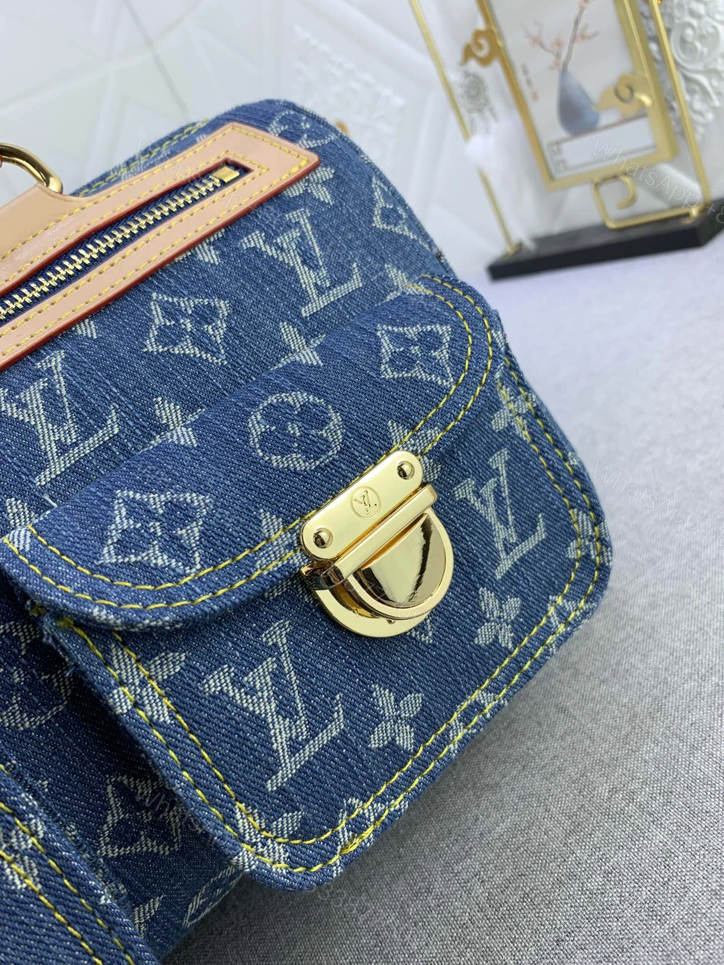 View 9 of LV Neo Speedy Denim Blue