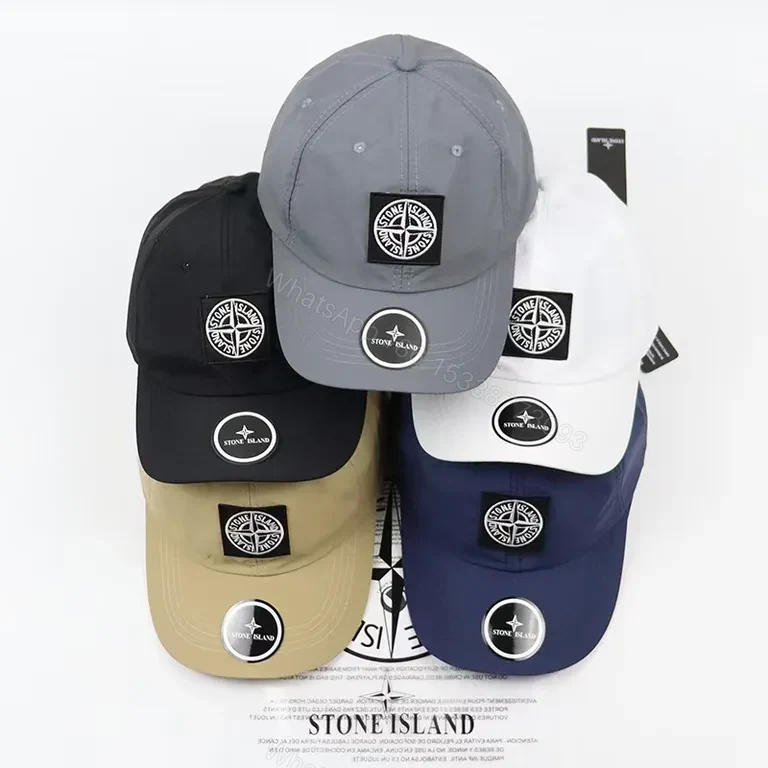View 4 of Cobalt Stone Cap: Structured, Water-Resistant with Signature Patch