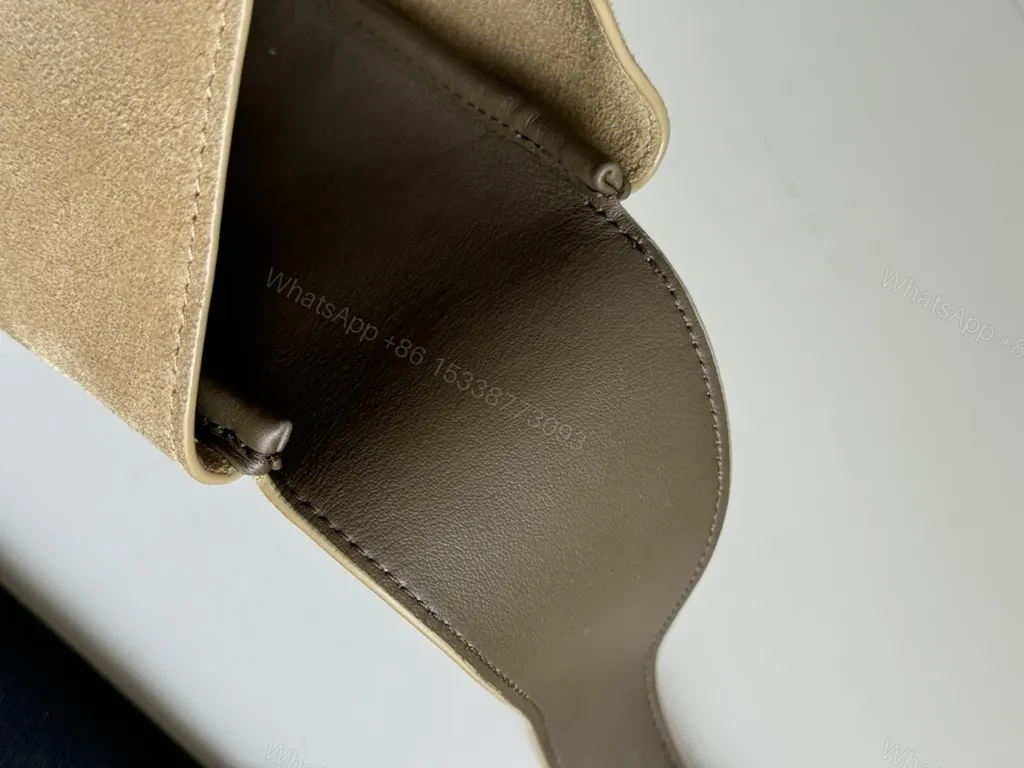View 2 of Soft Beige Suede Tote: Structured Luxury Everyday Bag