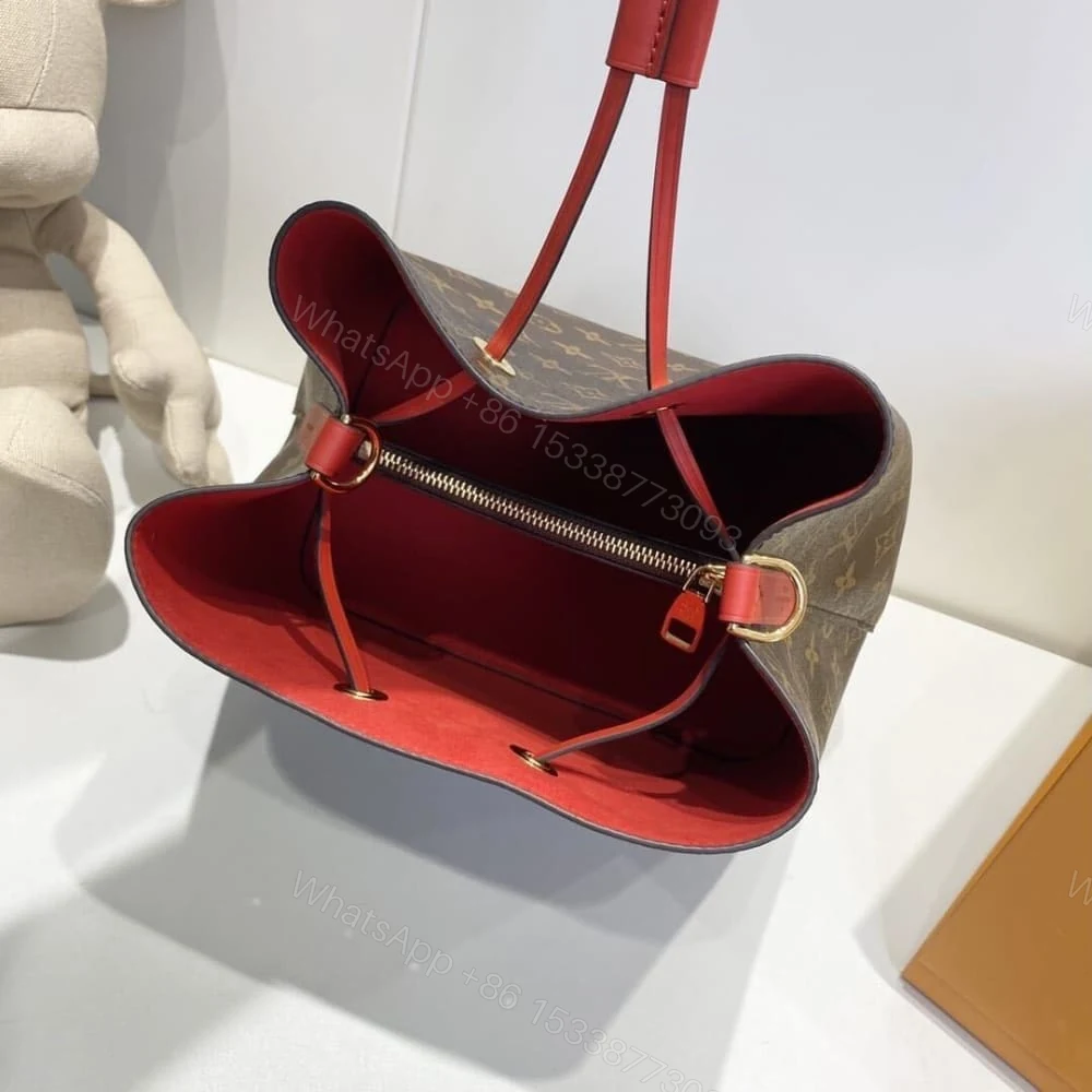 View 5 of Louis Vuitton Neonoe MM Bag Red 26Cm M44021