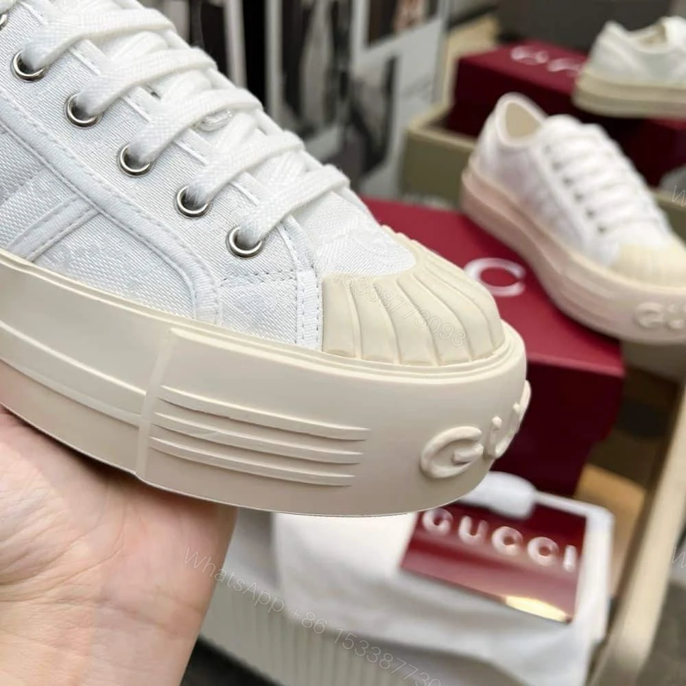 View 4 of GUCCI WOMEN CHUNKY SNEAKER WHITE 816879 FABZZ 9143