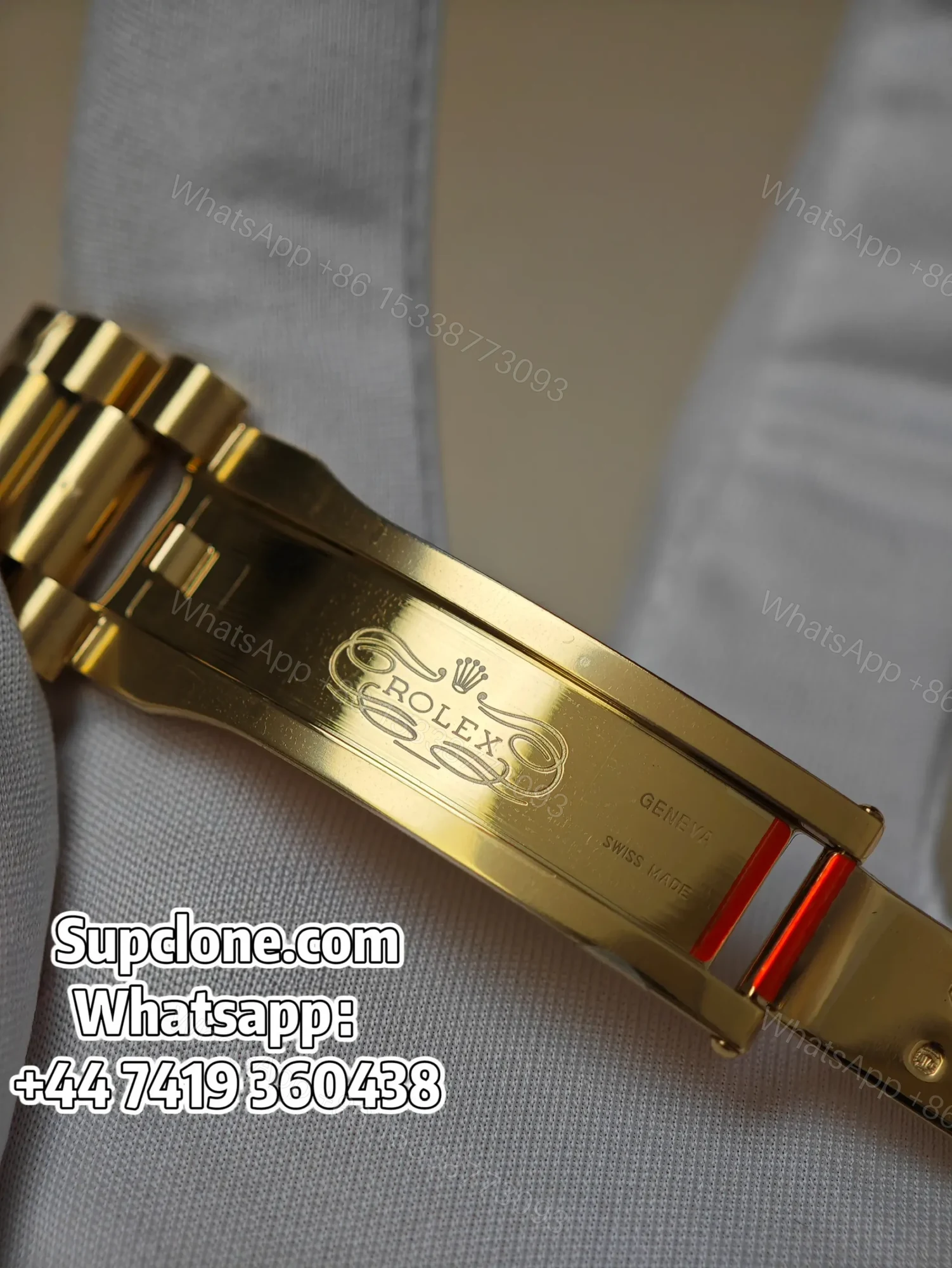 View 12 of Rolex Day-Date 40mm Yellow Gold Black Diamond Dial – Super Clone 1:1 Cal. 3255