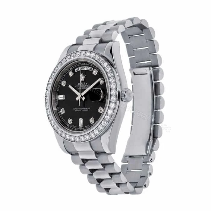 View 2 of Rolex Day-Date 40 228239 Super Clone : 40mm White Gold White Diamond Dial