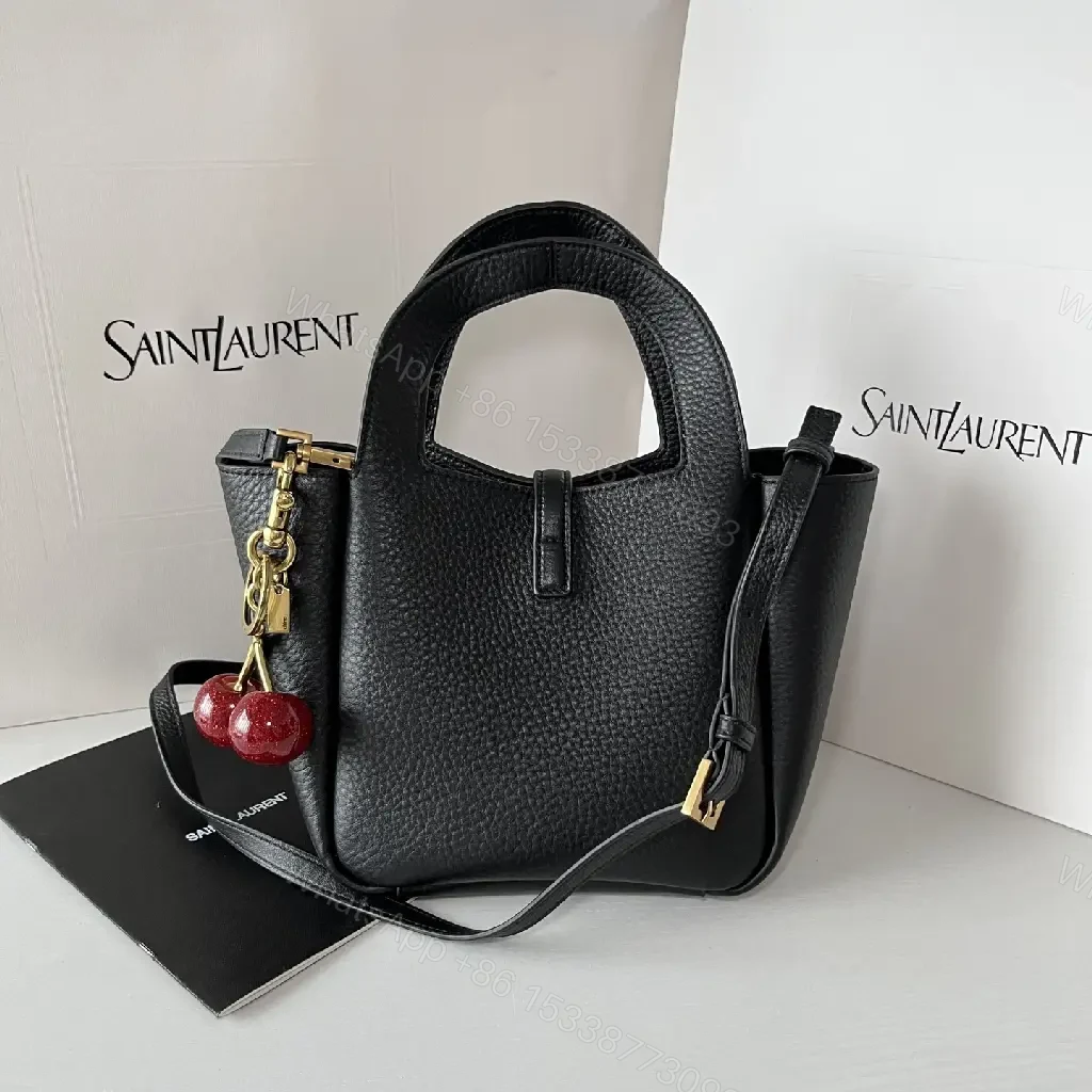 View 5 of Pebbled Leather Structured Tote - Everyday Luxe Carry