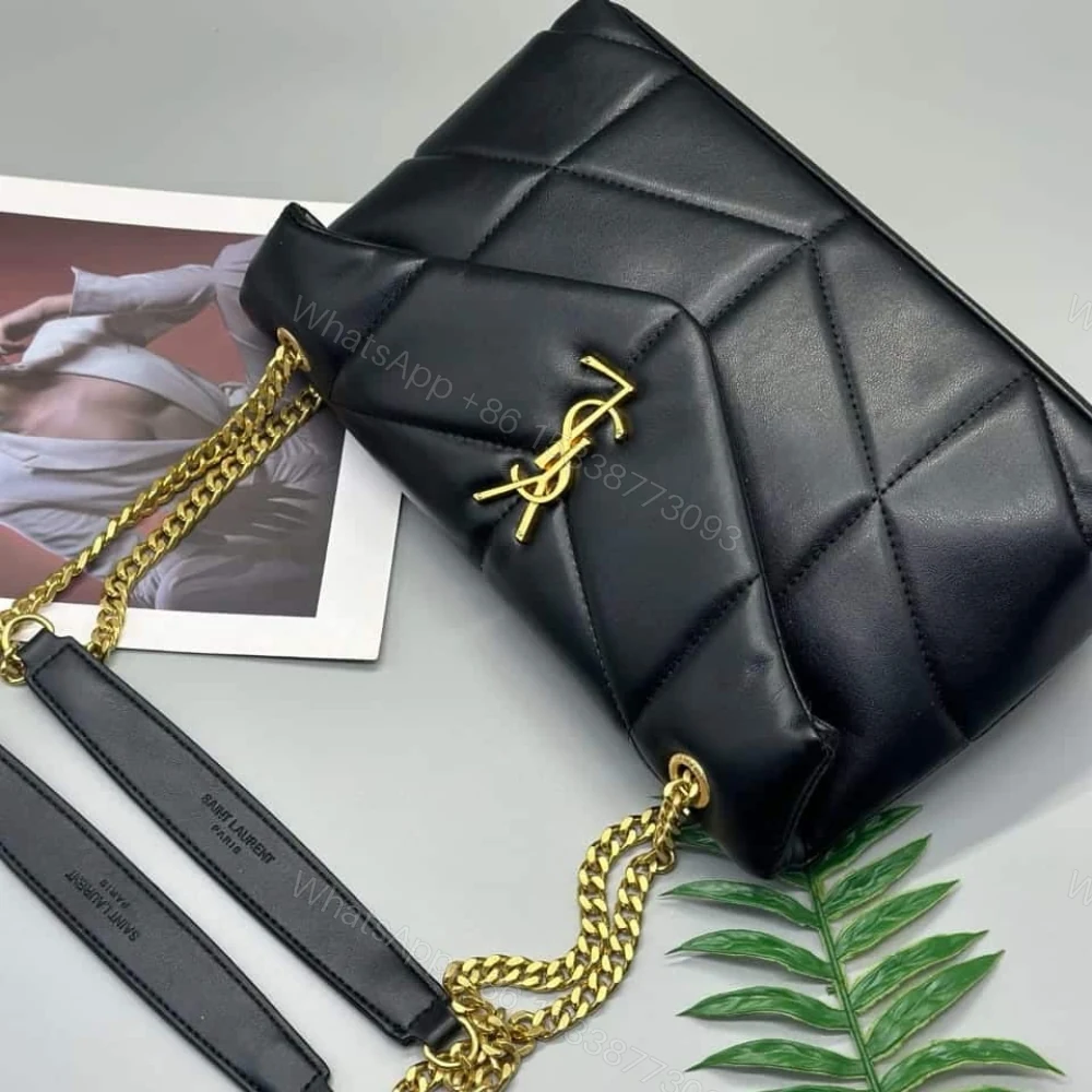 View 4 of Saint Laurent Loulou Puffer Small Shoulder Bag Black 28Cm