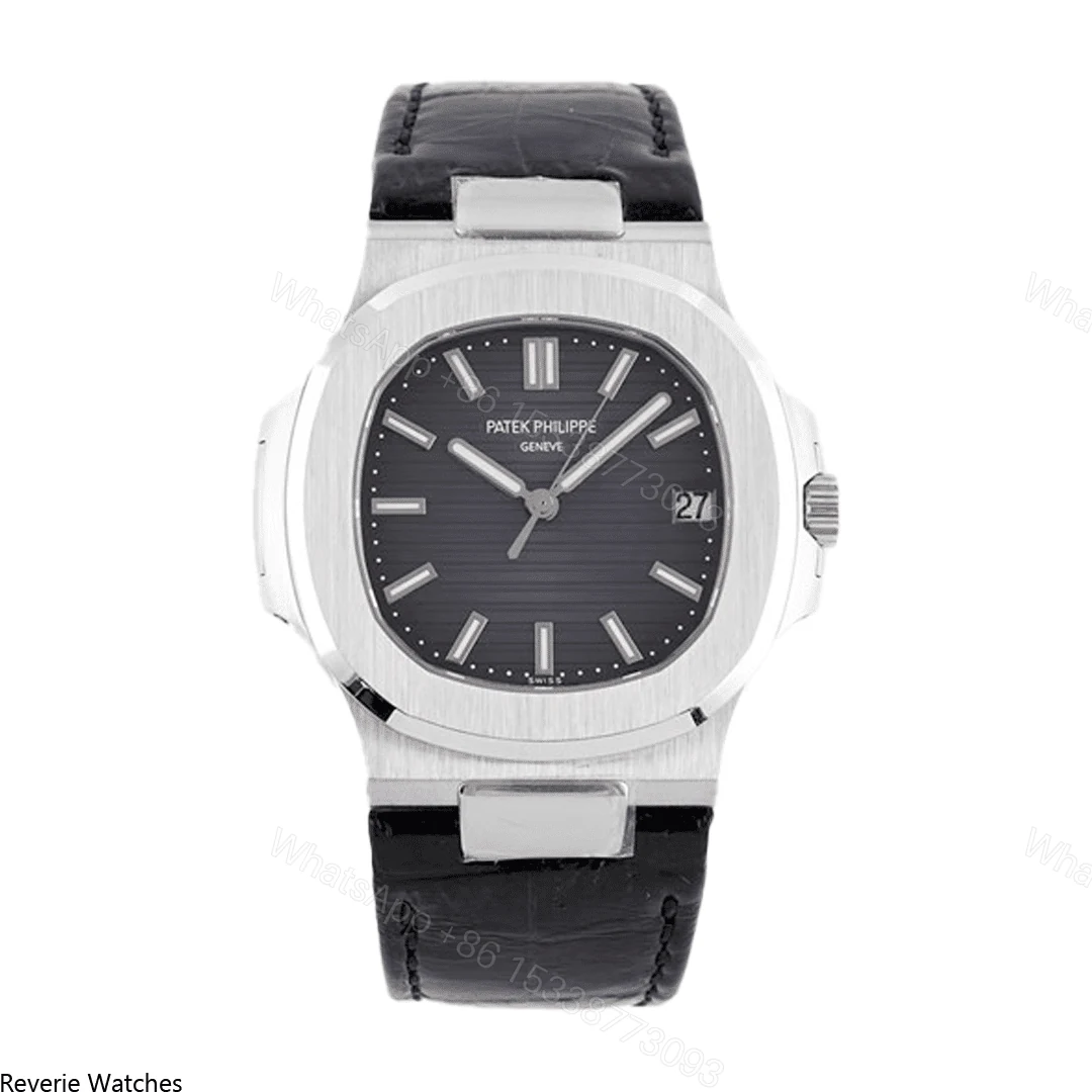 Patek Philippe Nautilus 5711 Leather Black Replica — view 1