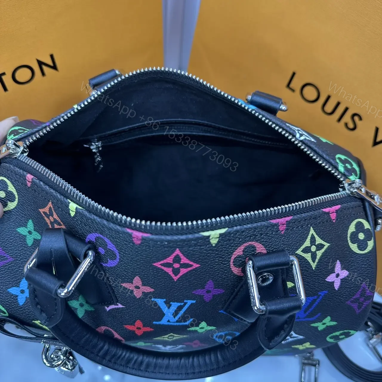 View 4 of LV x Murakami Speedy 30 Multicolor Monogram Bag