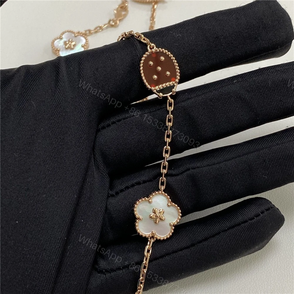 View 6 of Van Cleef Arpels Lucky Spring Long Necklace 15 Motifs VCARP7RT00