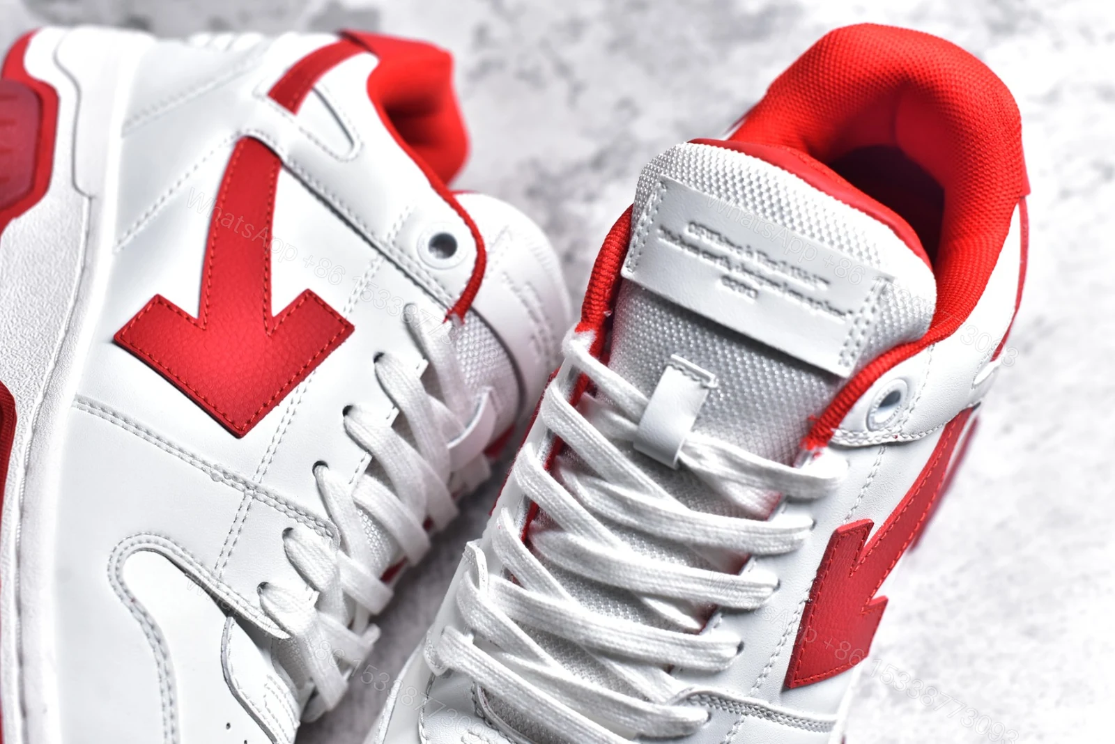 View 5 of OFF-WHITE Out Of Office White Red