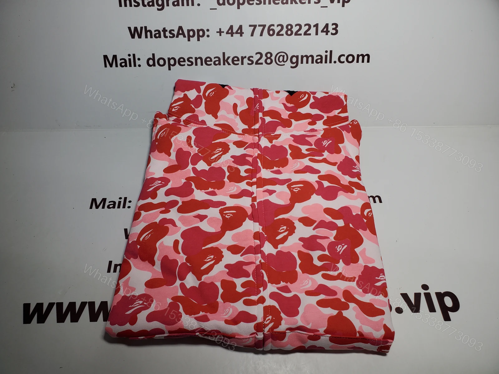 View 2 of BAPE ABC Camo Shark Full Zip Hoodie Pink