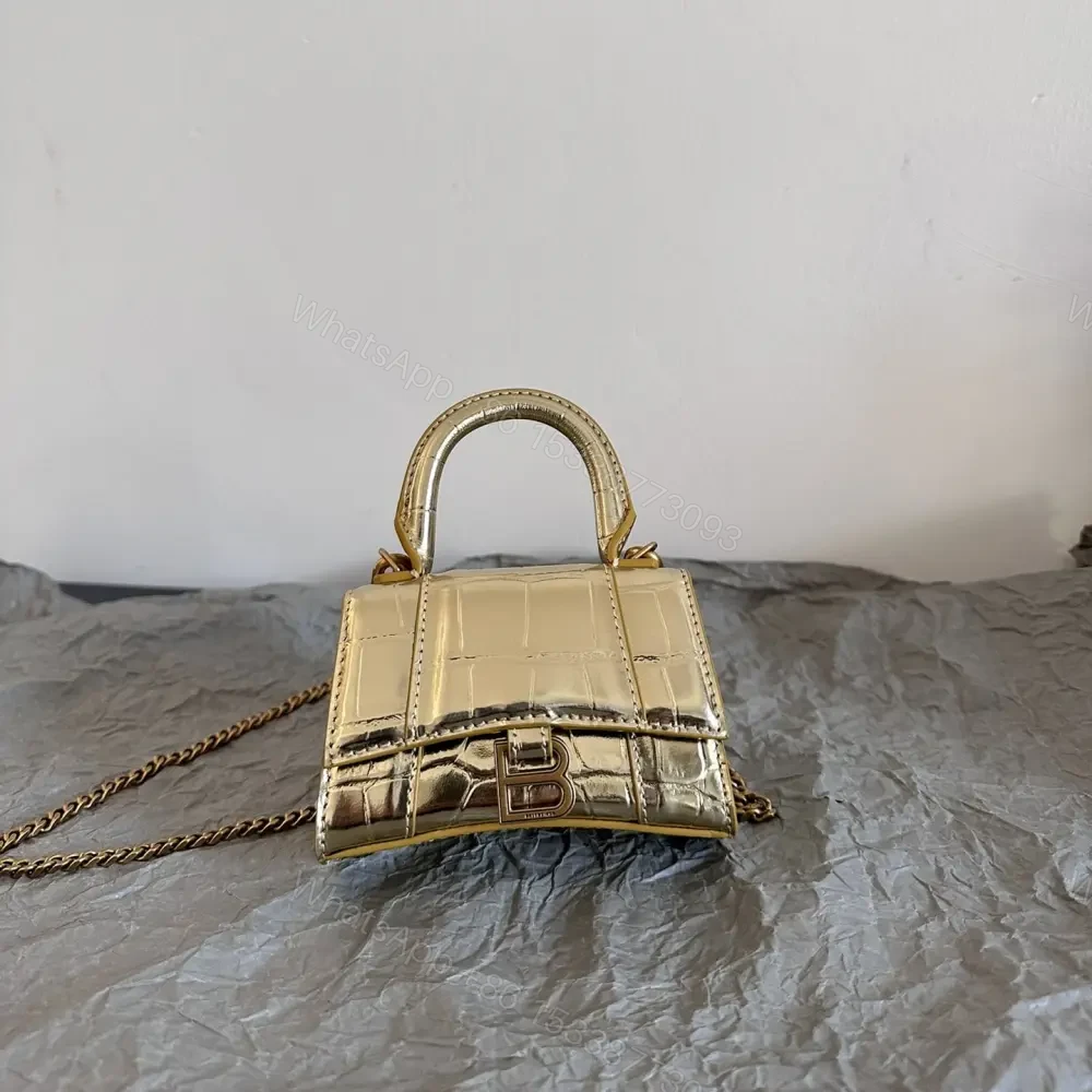 高仿Balenciaga*Nano系列迷你沙漏包金色 — view 1