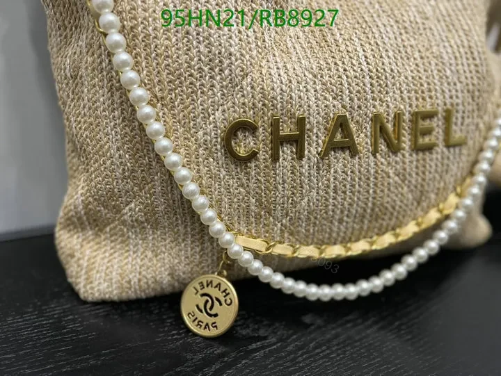 View 3 of Chanel Large Raffia Woven Women’s Bag Natural Design RB9876 – Unique Artistic Touches