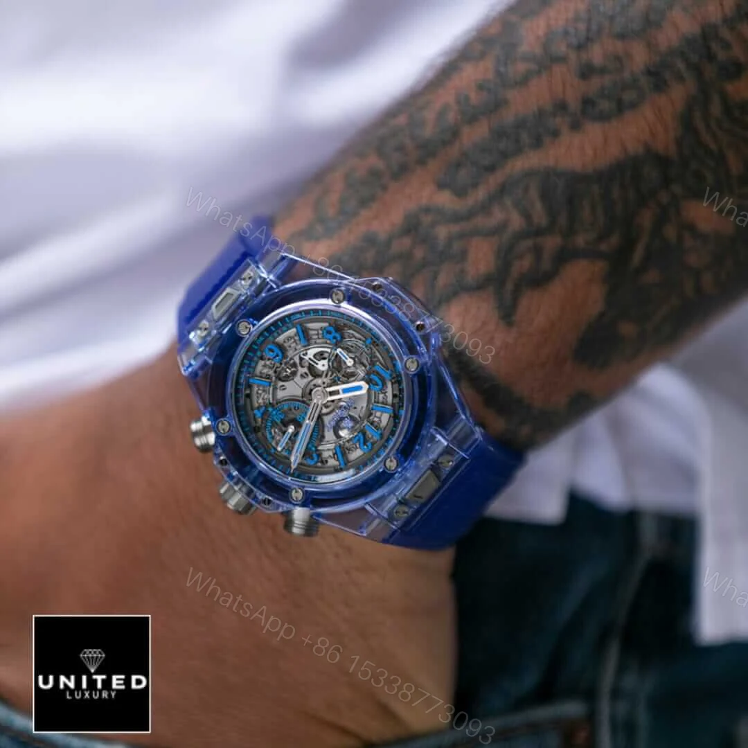 View 10 of Hublot Blue Sapphire Replica