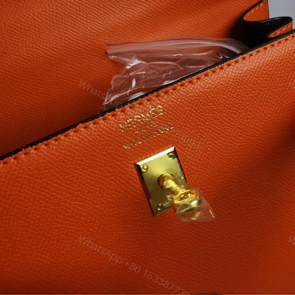 View 5 of Hermes Kelly 25 Togo Handbag Orange 25Cm