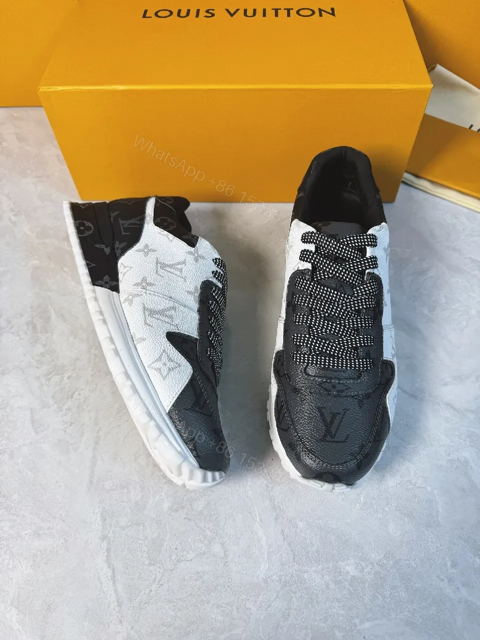 View 9 of Monochrome Wave Runner: Luxe Monogram Sneaker, All-Day Comfort