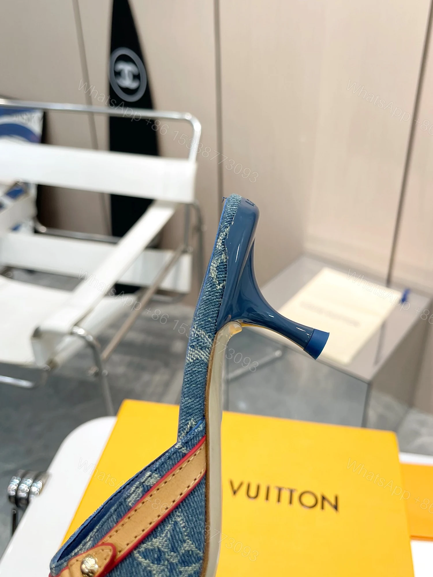 View 3 of LOUIS VUITTON NEO REVIVAL MULE DENIM BLUE 1ACIZB
