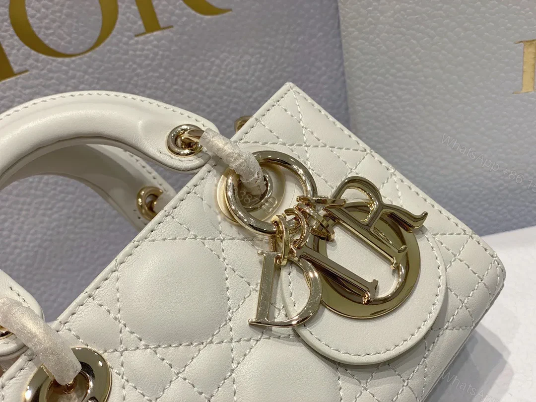 View 4 of Dior D-Joy Mini Bag White Super Quality Women’s Handbag 16.5x6x10cm