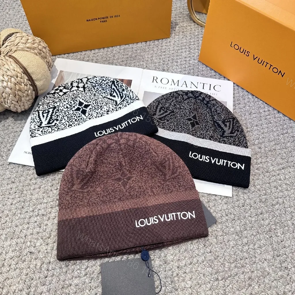 View 6 of Monochrome Knit Beanie with Signature Logo