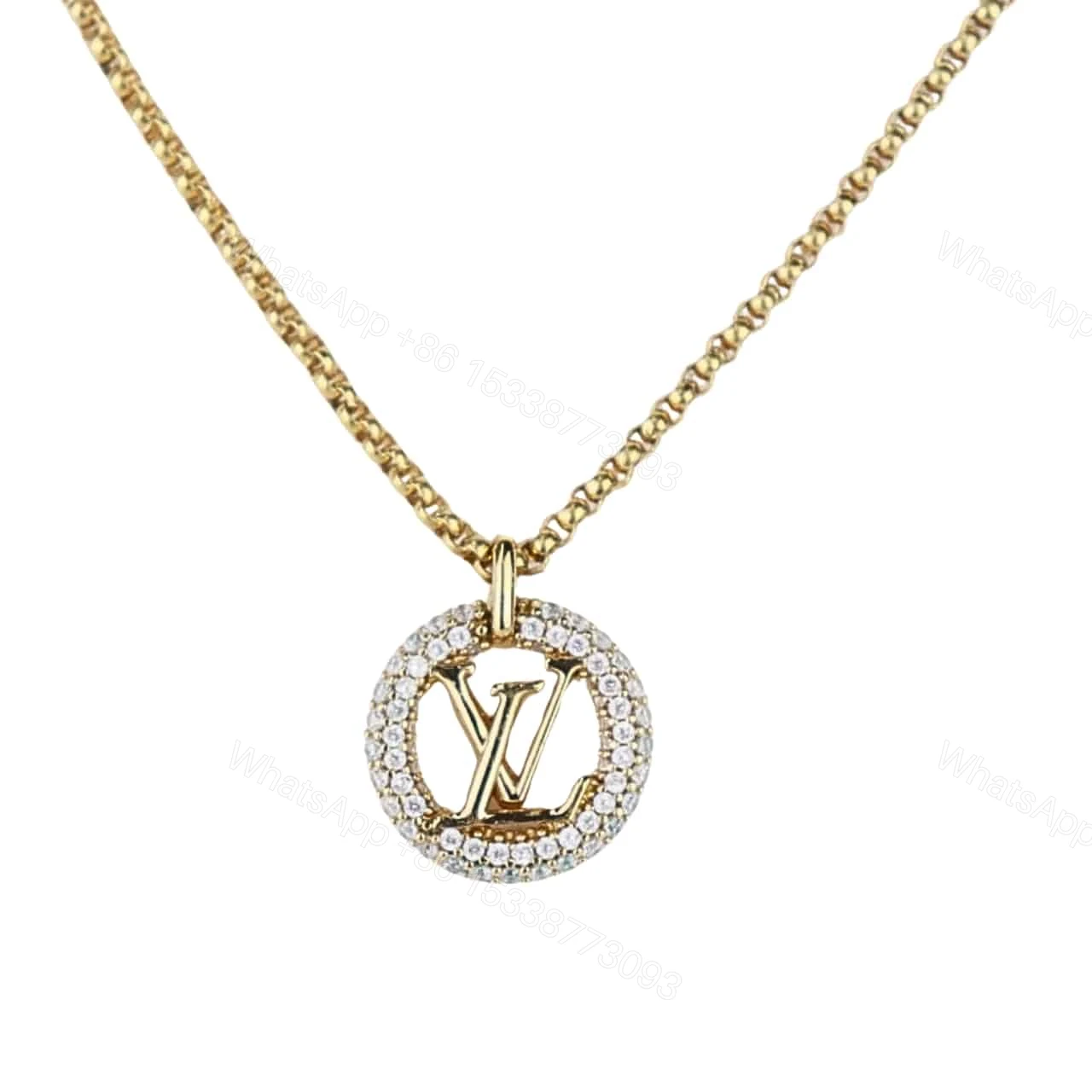 LOUIS VUITTON LOUISE BY NIGHT NECKLACE GOLD M00759 — view 1