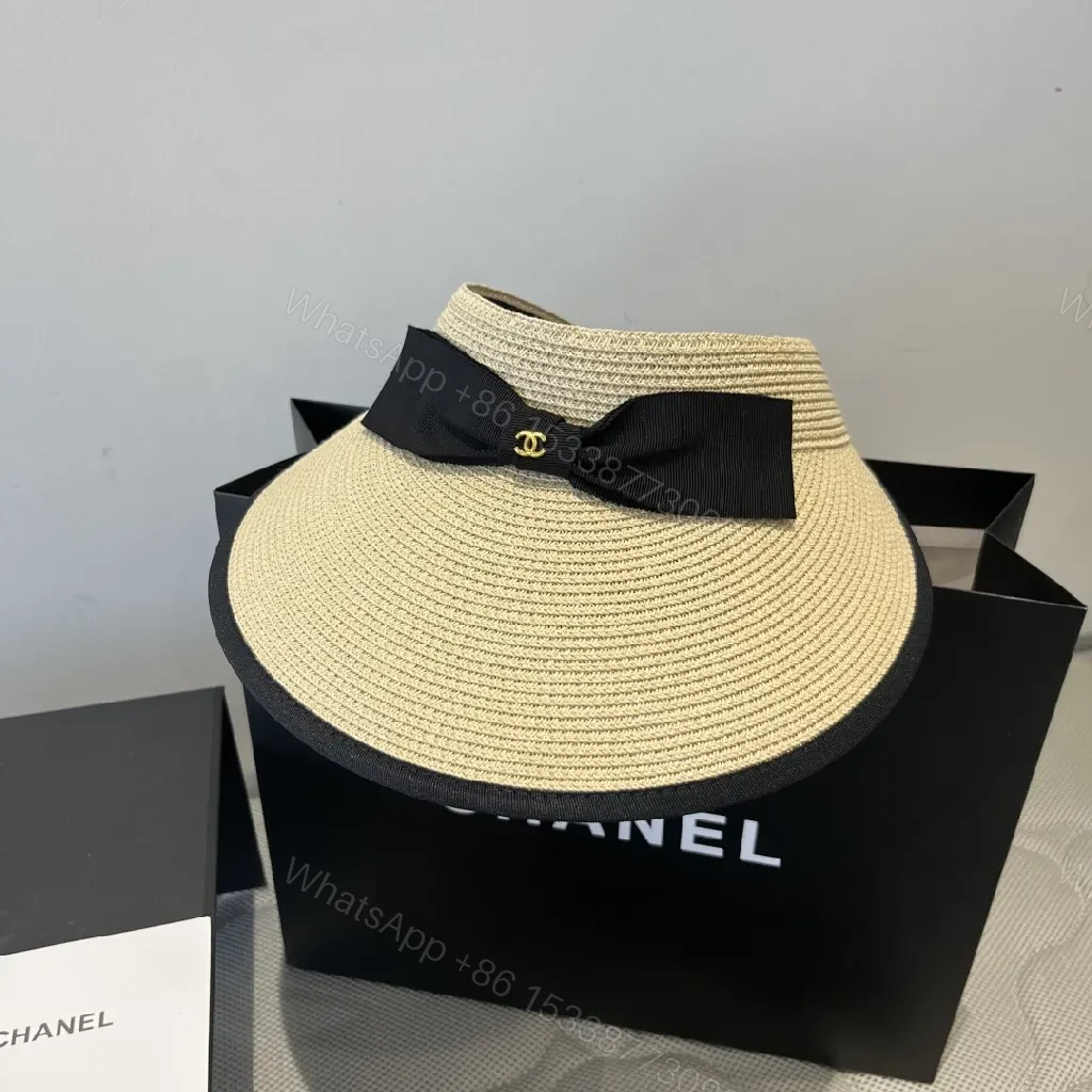 View 7 of Structured Sun-Kissed Visor: Couture-Inspired Wide-Brim Hat