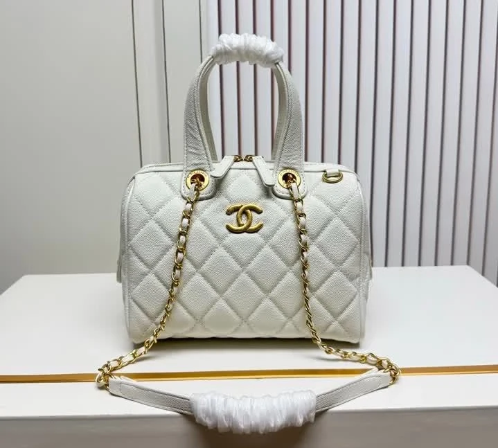 View 3 of Chanel 25A Small Bowling Black Bag AS5578