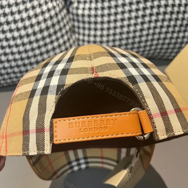 View 2 of Plaid Cap with Signature Check â€” Timeless Modern Fit
