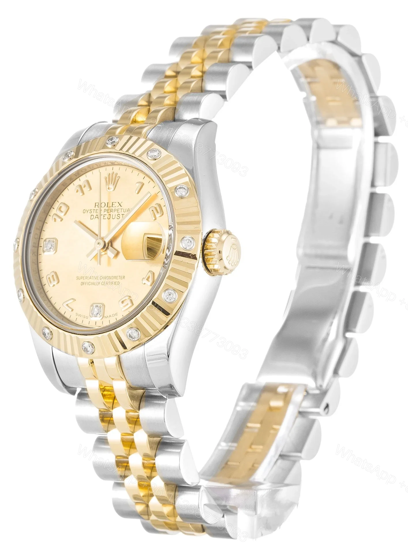 View 2 of Replica Rolex Lady-Datejust Champagne Dial 179313 26 mm