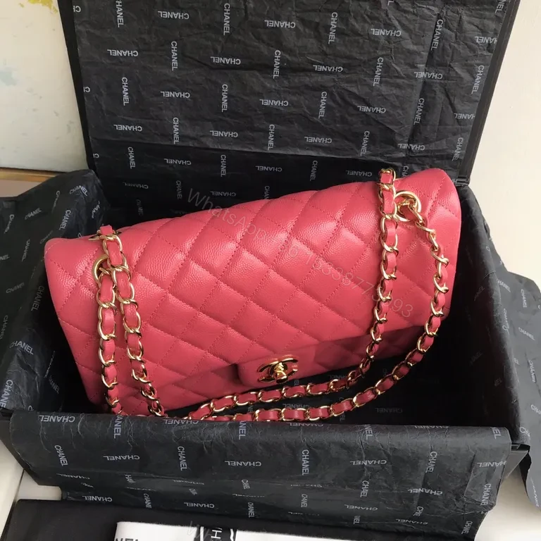 View 9 of Pink Quilted Luxury Messenger Bag with Gold Hardware