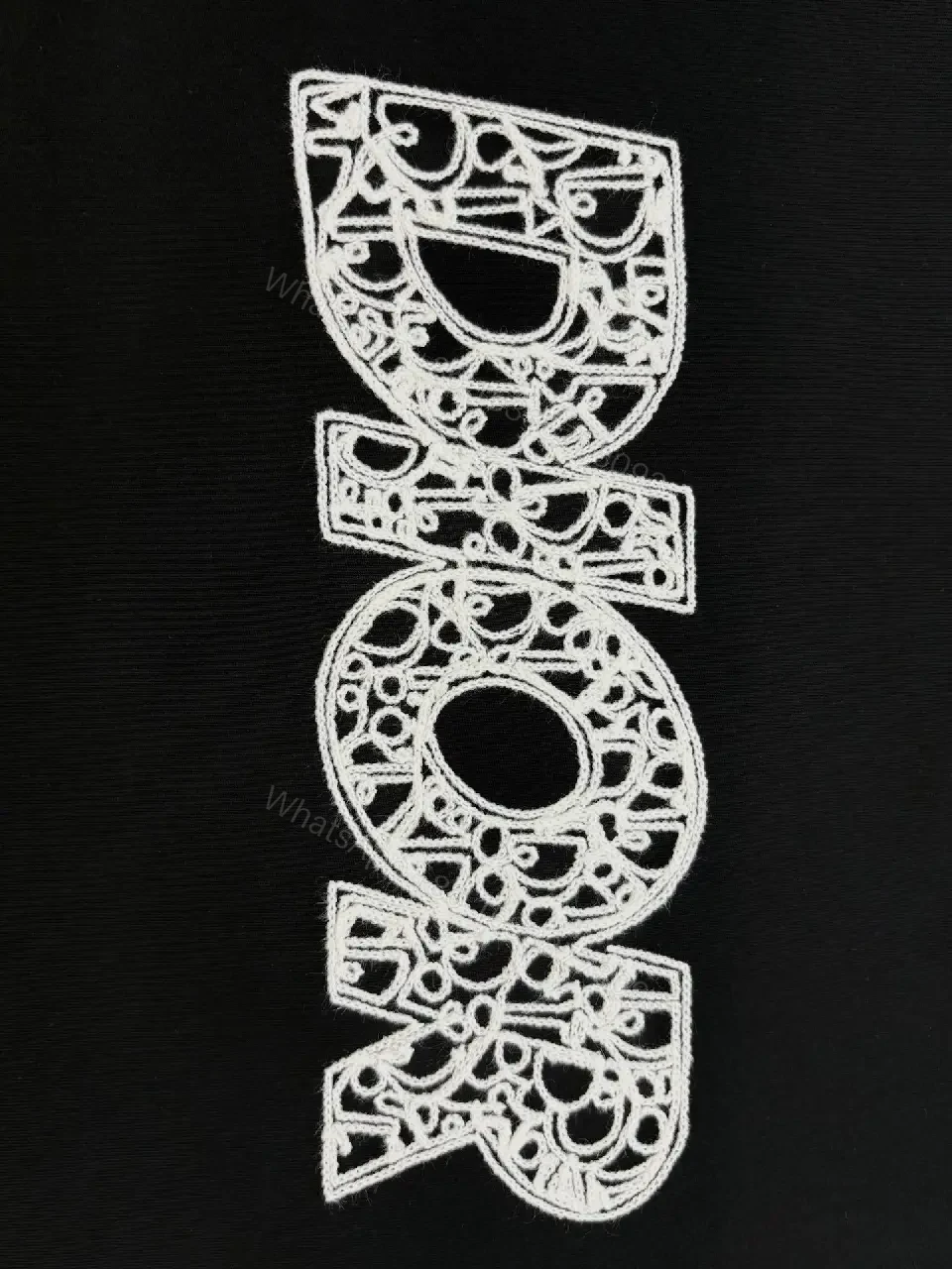 View 6 of Black Cotton DIOR Graphic Tee—Premium Streetwear Essential