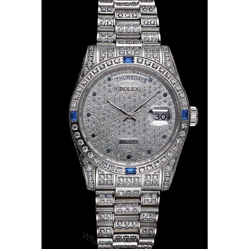 View 3 of Superclone Rolex Day-Date Diamond Dial 621613 37 mm