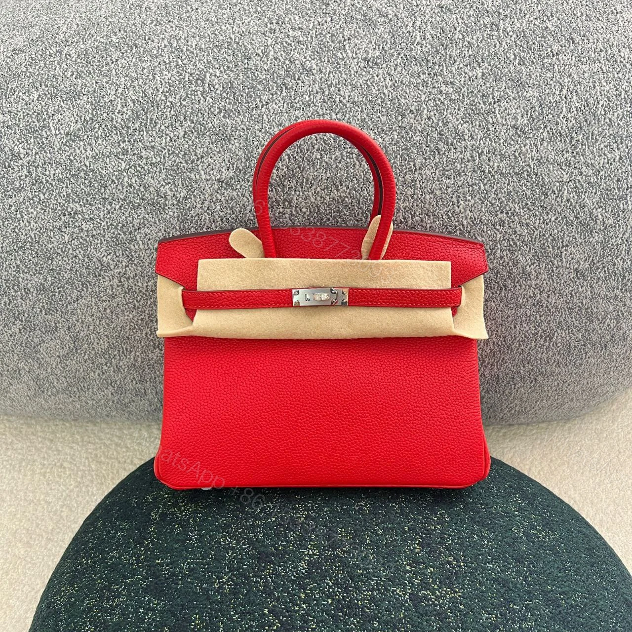 View 8 of Hermes Birkin 25 Handbag P9 Anemone