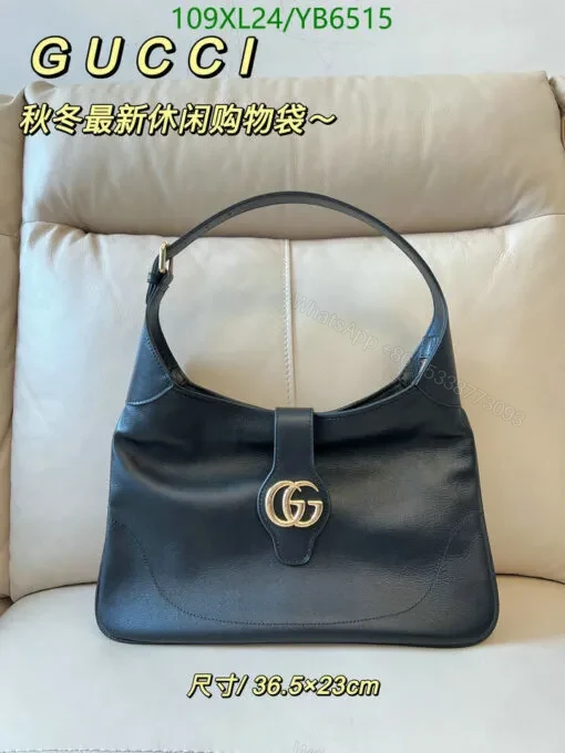 View 2 of Dupe Gucci Large Aphrodite Black Shoulder Bag JLT821