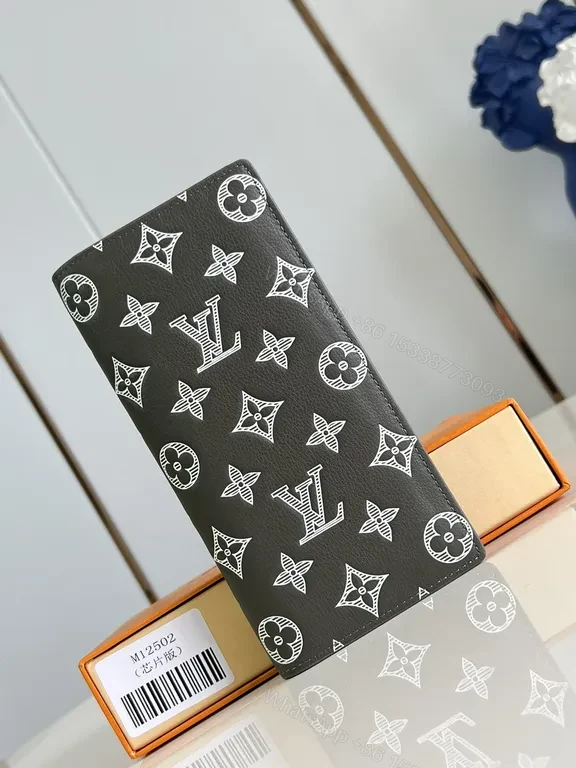 Bold Monochrome LV Wallet: Monogram Luxe, Premium Leather — view 1