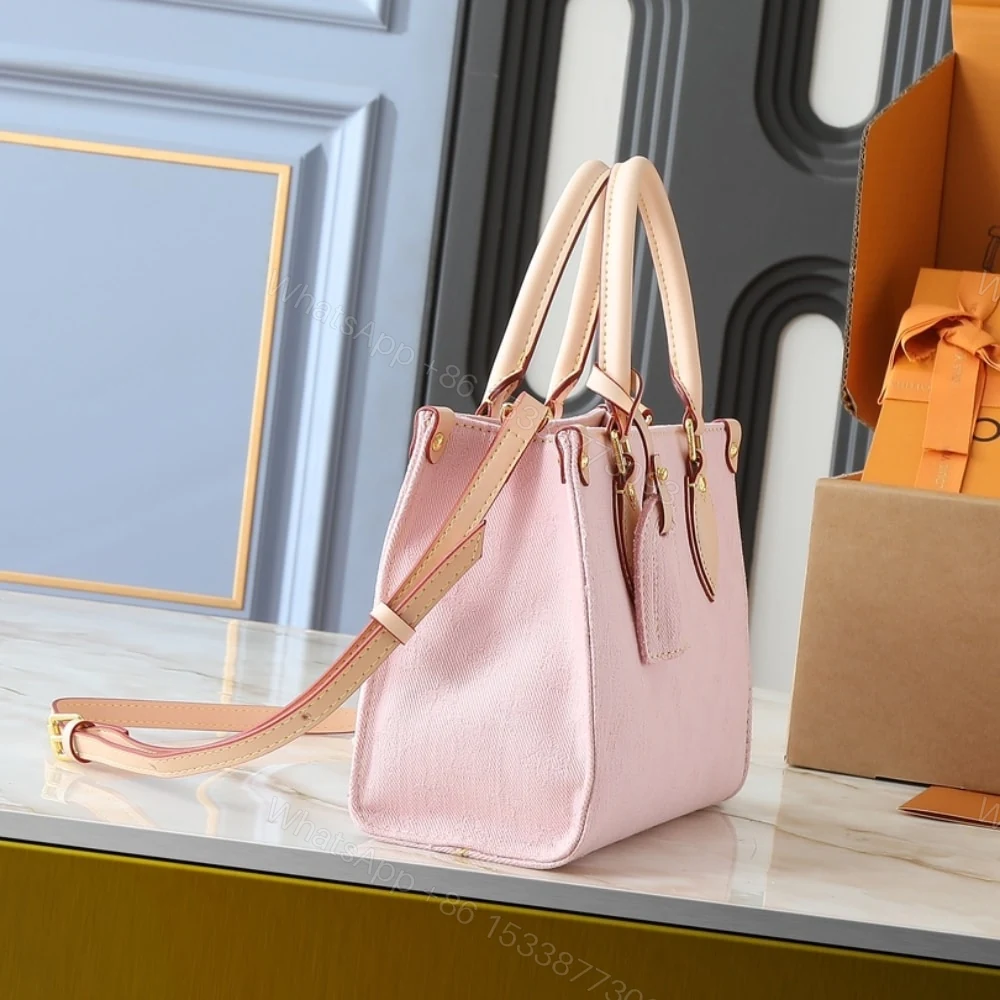 View 3 of Louis Vuitton Onthego PM Pink Denim 25Cm
