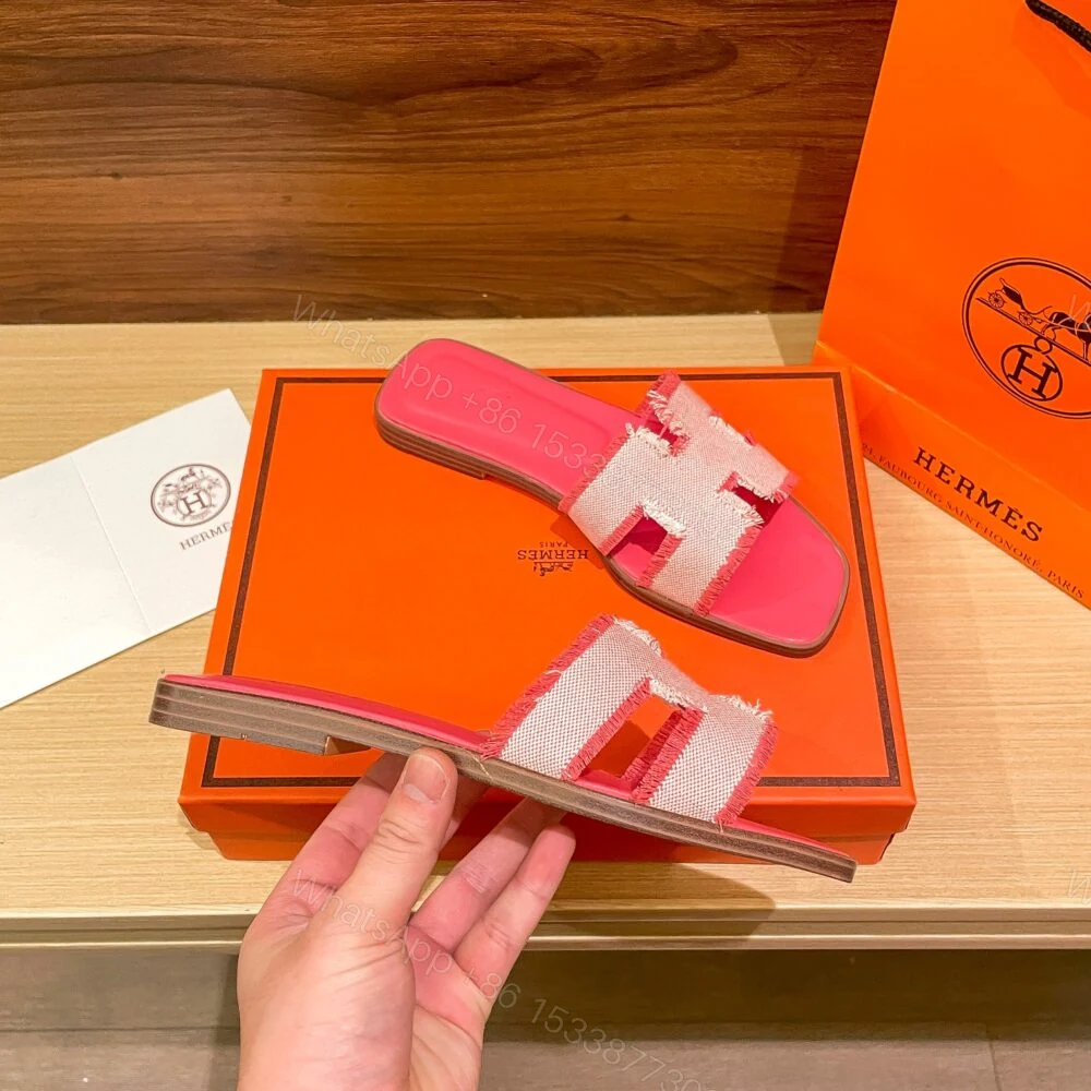 View 5 of Hermes Oran Sandal Pink H231095Z C5350