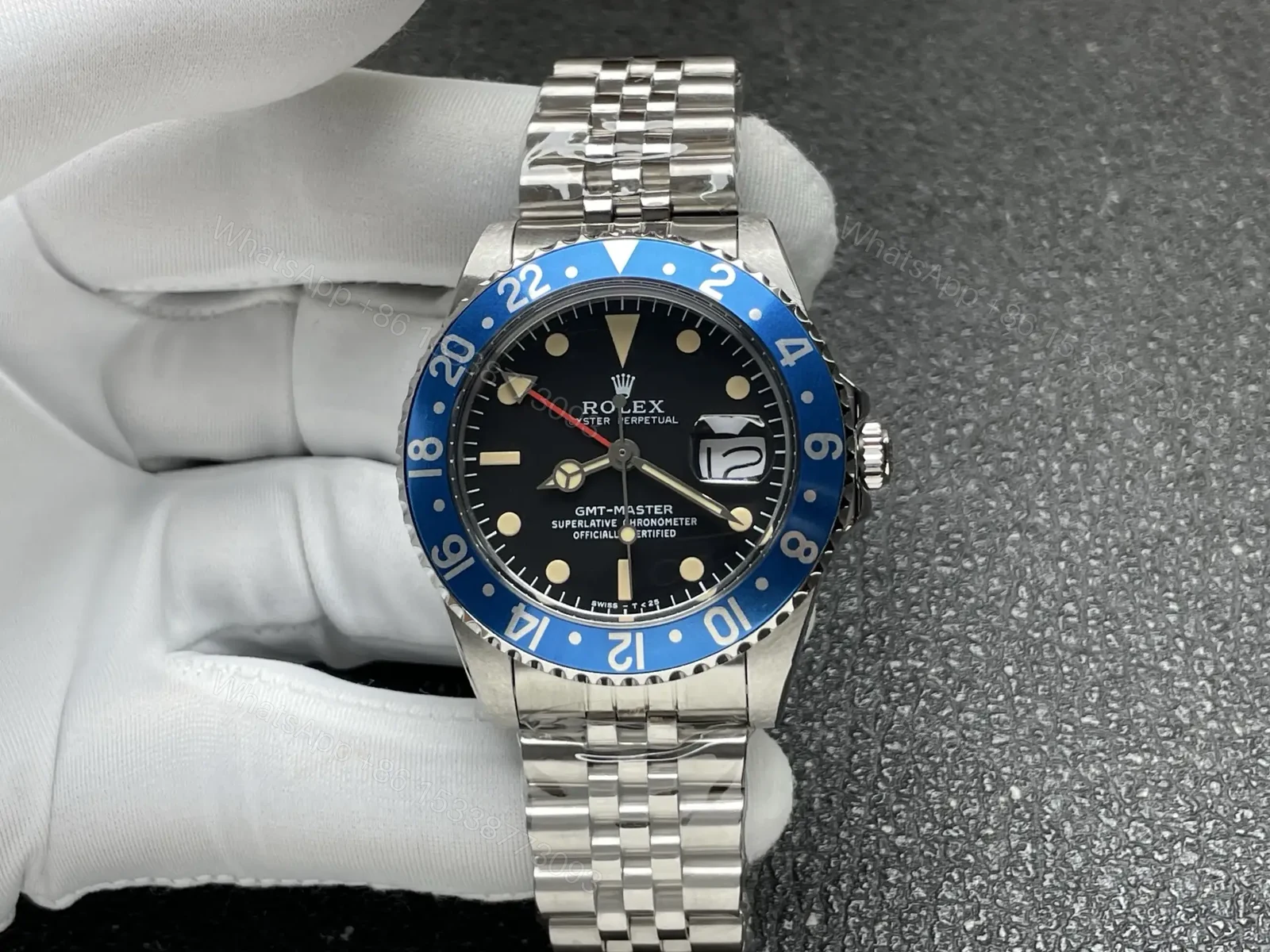 Rolex GMT Retro 1250 Blue Jubilee 40mm RLX-GMT-RETRO-BLUE-40-JUB — view 1