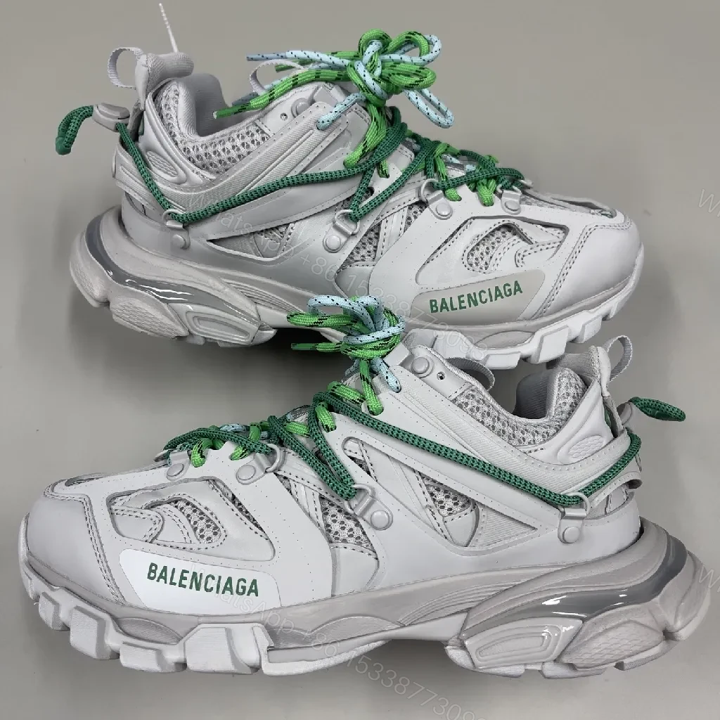View 4 of Grey-Green Chunky Trail Sneakers | Breathable Mesh, Cushioned Comfort, Everyday Versatility